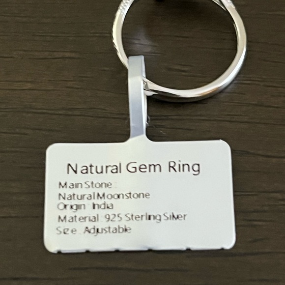 Natural Moonstone Gem Ring - Picture 6 of 7